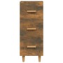 Aparador madera de ingeniería roble ahumado 34,5x34x90 cm de vidaXL, Aparadores - Ref: Foro24-817408, Precio: 53,32 €, Descue...