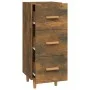 Sideboard aus geräuchertem Eichenholzwerkstoff, 34,5 x 34 x 90 cm von vidaXL, Sideboards - Ref: Foro24-817408, Preis: 52,78 €...