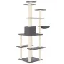 Cat scratching post with dark gray sisal posts 167 cm by vidaXL, Cat furniture - Ref: Foro24-171611, Price: 75,41 €, Discount: %