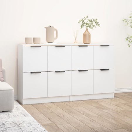 Sideboards 2 Einheiten aus weißem Sperrholz 60x30x70 cm von vidaXL, Sideboards - Ref: Foro24-3115804, Preis: 123,66 €, Rabatt: %