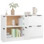 Sideboards 2 Einheiten aus weißem Sperrholz 60x30x70 cm von vidaXL, Sideboards - Ref: Foro24-3115804, Preis: 121,81 €, Rabatt: %