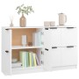 Sideboards 2 units white plywood 60x30x70 cm by vidaXL, Sideboards - Ref: Foro24-3115804, Price: 123,66 €, Discount: %