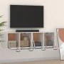Armarios pared 2 uds contrachapada blanco brillo 80x36,5x35 cm de vidaXL, Taquillas y armarios de almacenamiento - Ref: Foro2...