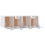 Armarios pared 2 uds contrachapada blanco brillo 80x36,5x35 cm de vidaXL, Taquillas y armarios de almacenamiento - Ref: Foro2...