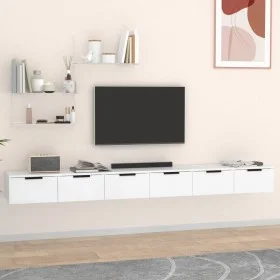 Wandschränke, 2 Stück, weißes Sperrholz, 102 x 30 x 20 cm von vidaXL, Regale und Regale - Ref: Foro24-3115900, Preis: 123,96 ...