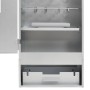 Horno ahumador de barbacoa con mesa acero galvanizado