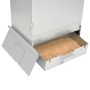 Horno ahumador de barbacoa con mesa acero galvanizado