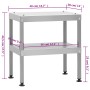 Horno ahumador de barbacoa con mesa acero galvanizado