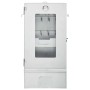 Horno ahumador de barbacoa con mesa acero galvanizado