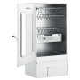 Horno ahumador de barbacoa con mesa acero galvanizado