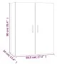 Engineered wood hanging cabinet smoked oak 69.5x34x90 cm by vidaXL, Lockers and storage cabinets - Ref: Foro24-817384, Price:...