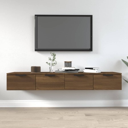 Wandschränke 2 Stück Eichenbraunsperrholz 68x30x20 cm von vidaXL, Regale und Regale - Ref: Foro24-3115899, Preis: 132,18 €, R...