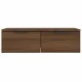 Armarios de pared 2 uds contrachapada marrón roble 68x30x20 cm de vidaXL, Estantes y estanterías - Ref: Foro24-3115899, Preci...