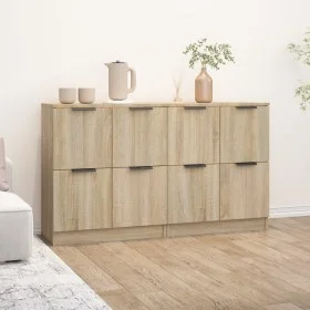 Sideboards 2 Stück Sonoma-Eichensperrholz 60x30x70 cm von vidaXL, Sideboards - Ref: Foro24-3115806, Preis: 134,69 €, Rabatt: %