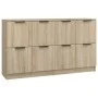 Sideboards 2 Stück Sonoma-Eichensperrholz 60x30x70 cm von vidaXL, Sideboards - Ref: Foro24-3115806, Preis: 134,69 €, Rabatt: %