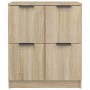 Sideboards 2 Stück Sonoma-Eichensperrholz 60x30x70 cm von vidaXL, Sideboards - Ref: Foro24-3115806, Preis: 126,71 €, Rabatt: %