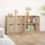 Sideboards 2 Stück Sonoma-Eichensperrholz 60x30x70 cm von vidaXL, Sideboards - Ref: Foro24-3115806, Preis: 126,71 €, Rabatt: %