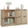 Sideboards 2 Stück Sonoma-Eichensperrholz 60x30x70 cm von vidaXL, Sideboards - Ref: Foro24-3115806, Preis: 134,69 €, Rabatt: %