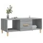 Mesa de centro madera contrachapada gris Sonoma 102x50x40 cm de vidaXL, Mesas de centro - Ref: Foro24-817526, Precio: 54,93 €...