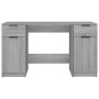 Escritorio con armario lateral madera contrachapada gris Sonoma de vidaXL, Escritorios - Ref: Foro24-3115914, Precio: 153,62 ...