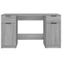 Sonoma grauer Sperrholzschreibtisch mit Beistellschrank von vidaXL, Schreibtische - Ref: Foro24-3115914, Preis: 150,03 €, Rab...