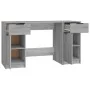 Sonoma grauer Sperrholzschreibtisch mit Beistellschrank von vidaXL, Schreibtische - Ref: Foro24-3115914, Preis: 150,03 €, Rab...