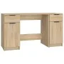 Schreibtisch und Sideboard aus Eichensperrholz Sonoma von vidaXL, Schreibtische - Ref: Foro24-3115910, Preis: 168,31 €, Rabat...