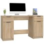 Schreibtisch und Sideboard aus Eichensperrholz Sonoma von vidaXL, Schreibtische - Ref: Foro24-3115910, Preis: 172,74 €, Rabat...