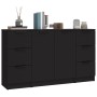 Sideboards 3 Stück schwarzes Sperrholz von vidaXL, Sideboards - Ref: Foro24-3115837, Preis: 172,45 €, Rabatt: %