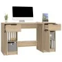 Schreibtisch und Sideboard aus Eichensperrholz Sonoma von vidaXL, Schreibtische - Ref: Foro24-3115910, Preis: 168,31 €, Rabat...