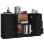 Sideboards 3 Stück schwarzes Sperrholz von vidaXL, Sideboards - Ref: Foro24-3115837, Preis: 172,45 €, Rabatt: %