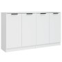 Aparadores 2 uds madera contrachapada blanco 60x30x70 cm de vidaXL, Aparadores - Ref: Foro24-3115772, Precio: 128,83 €, Descu...