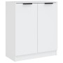 Aparadores 2 uds madera contrachapada blanco 60x30x70 cm de vidaXL, Aparadores - Ref: Foro24-3115772, Precio: 128,83 €, Descu...
