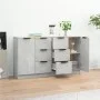 Aparadores 2 uds madera contrachapada gris hormigón 60x30x70 cm de vidaXL, Aparadores - Ref: Foro24-3115791, Precio: 126,52 €...