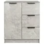 Aparadores 2 uds madera contrachapada gris hormigón 60x30x70 cm de vidaXL, Aparadores - Ref: Foro24-3115791, Precio: 126,52 €...