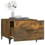 Mesas de centro con patas metal 2 uds roble ahumado 50x50x40 cm de vidaXL, Mesas de centro - Ref: Foro24-817538, Precio: 62,9...