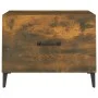 Mesas de centro con patas metal 2 uds roble ahumado 50x50x40 cm de vidaXL, Mesas de centro - Ref: Foro24-817538, Precio: 62,9...
