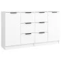Sideboards 2 Stück weißes Sperrholz 60x30x70 cm von vidaXL, Sideboards - Ref: Foro24-3115788, Preis: 173,44 €, Rabatt: %