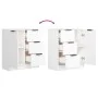 Sideboards 2 Stück weißes Sperrholz 60x30x70 cm von vidaXL, Sideboards - Ref: Foro24-3115788, Preis: 173,44 €, Rabatt: %