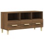 TV-Schrank aus braunem Eichensperrholz, 102 x 36 x 50 cm von vidaXL, TV-Möbel - Ref: Foro24-817497, Preis: 80,74 €, Rabatt: %
