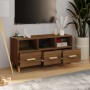 TV-Schrank aus braunem Eichensperrholz, 102 x 36 x 50 cm von vidaXL, TV-Möbel - Ref: Foro24-817497, Preis: 80,74 €, Rabatt: %