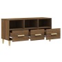 TV-Schrank aus braunem Eichensperrholz, 102 x 36 x 50 cm von vidaXL, TV-Möbel - Ref: Foro24-817497, Preis: 80,74 €, Rabatt: %
