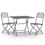 Garten-Essgruppe 3-teilig anthrazitfarbenes Streckmetallgeflecht von vidaXL, Gartensets - Ref: Foro24-3084719, Preis: 232,96 ...