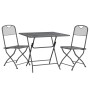 Garden dining set 3 pieces anthracite expanded metal mesh by vidaXL, Garden sets - Ref: Foro24-3084719, Price: 232,96 €, Disc...