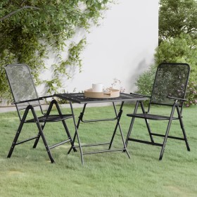 Garden dining set 3 pieces anthracite expanded metal mesh by vidaXL, Garden sets - Ref: Foro24-3084721, Price: 226,97 €, Disc...