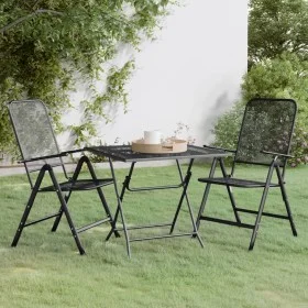 Garden dining set 3 pieces anthracite expanded metal mesh by vidaXL, Garden sets - Ref: Foro24-3084721, Price: 223,52 €, Disc...
