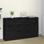 3-teiliges Sideboard-Set aus schwarzem Sperrholz von vidaXL, Sideboards - Ref: Foro24-3115821, Preis: 170,57 €, Rabatt: %
