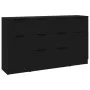 3-teiliges Sideboard-Set aus schwarzem Sperrholz von vidaXL, Sideboards - Ref: Foro24-3115821, Preis: 170,57 €, Rabatt: %