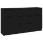 Set de aparador de 3 piezas de madera contrachapada negro de vidaXL, Aparadores - Ref: Foro24-3115821, Precio: 182,33 €, Desc...