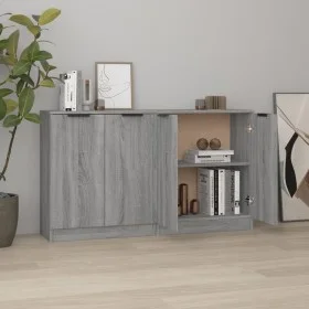 Aparadores 2 uds madera contrachapada gris Sonoma 60x30x70 cm de vidaXL, Aparadores - Ref: Foro24-3115778, Precio: 132,02 €, ...